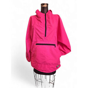Vintage LL Bean  Hot Pink Pullover Windbreaker